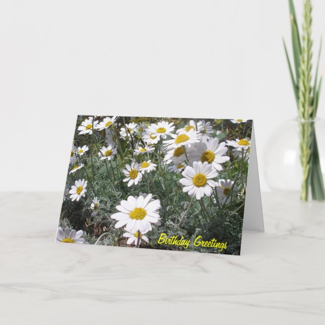 Carte d'anniversaire Daisy (Devant)