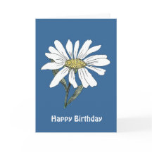 Carte d'anniversaire Daisy