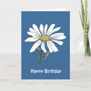 Carte d'anniversaire Daisy