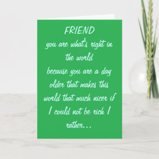 CARTE D'ANNIVERSAIRE D'AMI