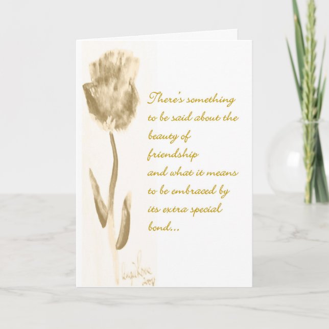 Carte d'anniversaire d'amitié (Devant)
