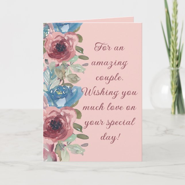 Carte d'anniversaire d'amour pour un couple (Devant)