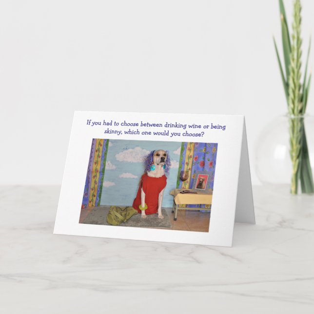 Carte d'anniversaire d'amusement pour l'adulte, un (Devant)