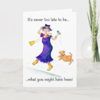 Carte d'anniversaire d'amusement pour une danse de