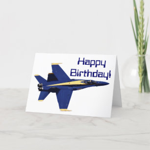 Carte d'anniversaire d'anges de bleu marine des