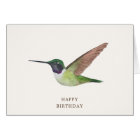 Carte d'anniversaire d'Anna's Hummingbird