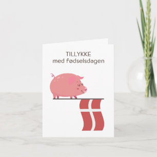 Carte d'anniversaire danoise - Tillykke med fødsel