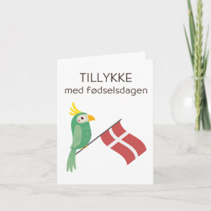 Carte d'anniversaire danoise - Tillykke med fødsel