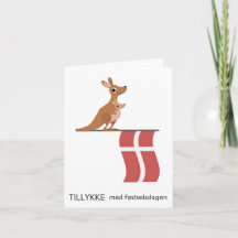 Carte d'anniversaire danoise - Tillykke med fødsel