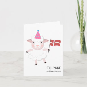 Carte d'anniversaire danoise - Tillykke med fødsel