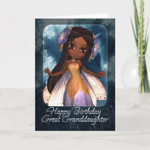 Carte d'anniversaire d'arrière-petite-fille -
