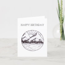 Carte d'anniversaire d'aventure