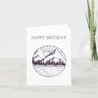 Carte d'anniversaire d'aventure