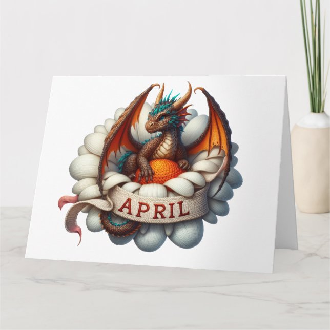 Carte d'anniversaire d'avril (Devant)