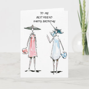 Carte d'anniversaire de achat de dames