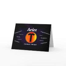 Carte d'anniversaire de Aries