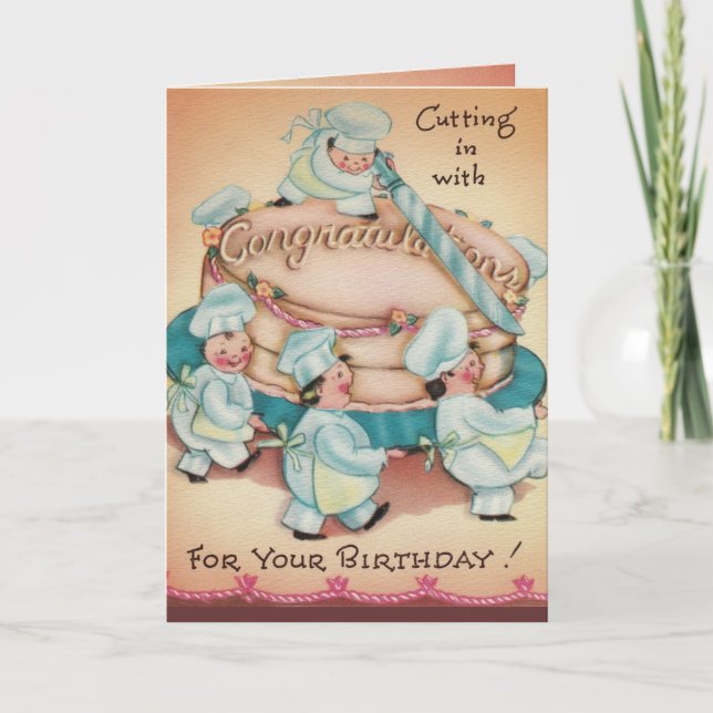 Carte d'anniversaire de Bakers Cake (Devant)
