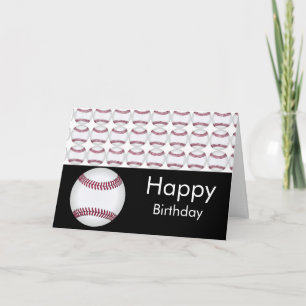 Carte d'anniversaire de baseball