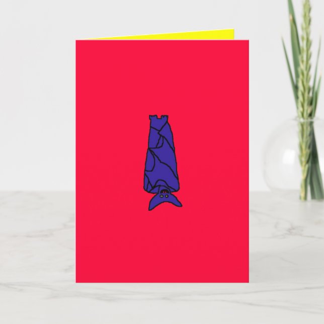 Carte d'anniversaire de batte (Devant)