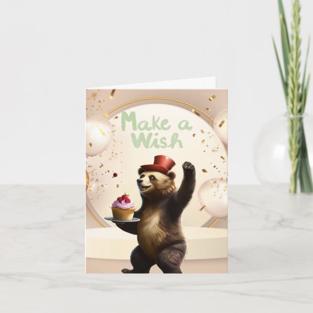 Carte d'anniversaire de Bear Hugs (Devant)