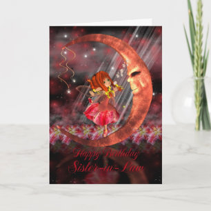 Carte d'anniversaire de belle-soeur avec jolie pet