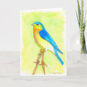 Carte d'anniversaire de Bluebird