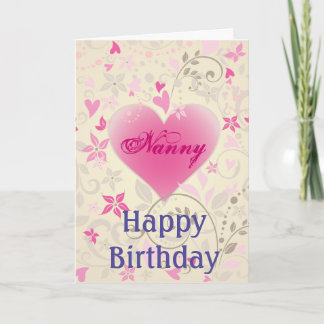 Carte d'anniversaire de bonne d'enfants