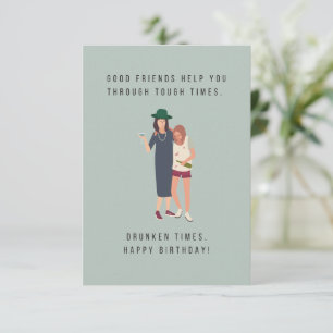 Carte d'anniversaire de bons amis
