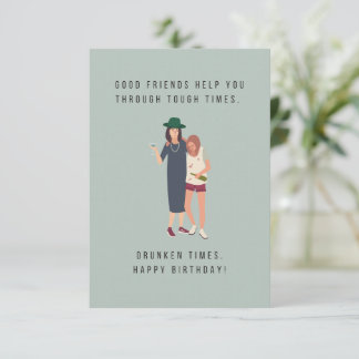 Carte d'anniversaire de bons amis