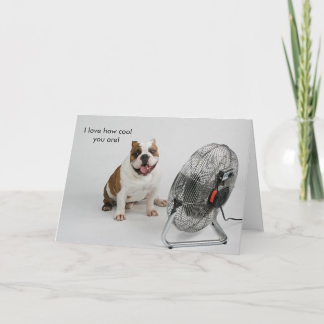 Carte d'anniversaire de bouledogue (Devant)