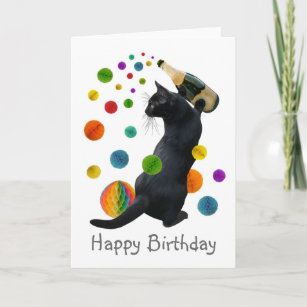 Cadeaux Joyeux Anniversaire Chat Noir Zazzle Ca