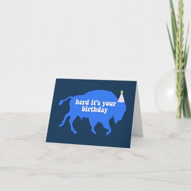 Carte d'anniversaire de Buffalo (Devant)