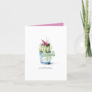 Carte d'anniversaire de Cactus