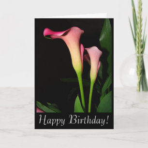 Carte d'anniversaire de Calla Lilies