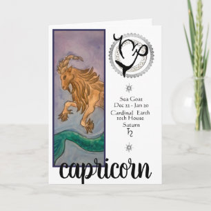 Carte d'anniversaire de Capricorne