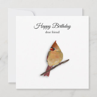 Carte d'anniversaire de Cardinal