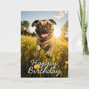 Carte d'anniversaire de Carlin personnalisée