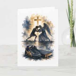 Carte d'anniversaire de catch catholique faite pou