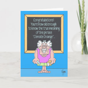 Carte d'anniversaire de CHANGEMENT CLIMATIQUE