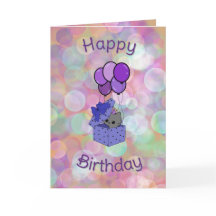 carte d'anniversaire de chat