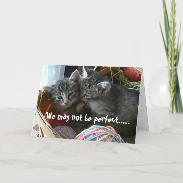 Carte d'anniversaire de chaton (Devant)