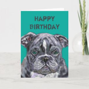 Carte d'anniversaire de chien de compagnie - I Lov
