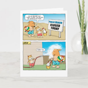 Carte d'anniversaire de chien et de chat mignonne 