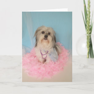 Carte d'anniversaire de chien fantaisie
