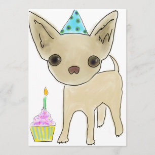 Carte d'anniversaire de chiwawa