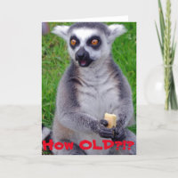 Carte d'anniversaire de citron choquée