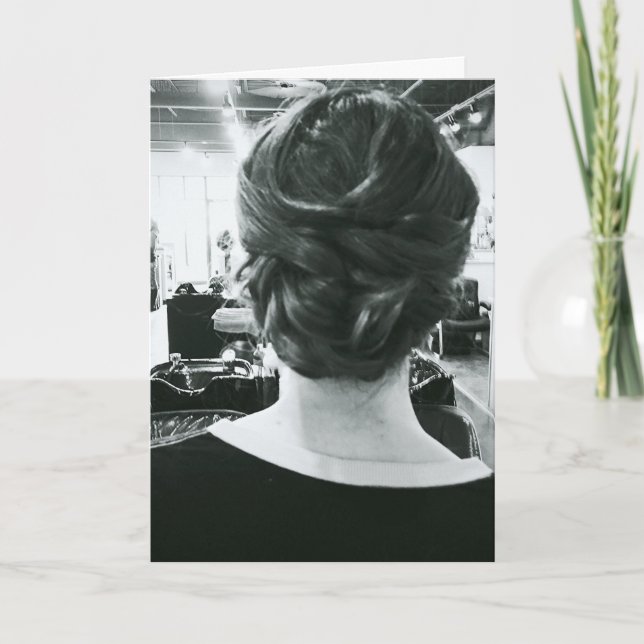 Carte d'anniversaire de coiffeur (Devant)