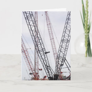 Carte d'anniversaire de construction