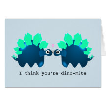 Carte d'anniversaire de Cute Dinosaur
