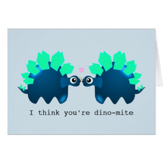 Carte d'anniversaire de Cute Dinosaur